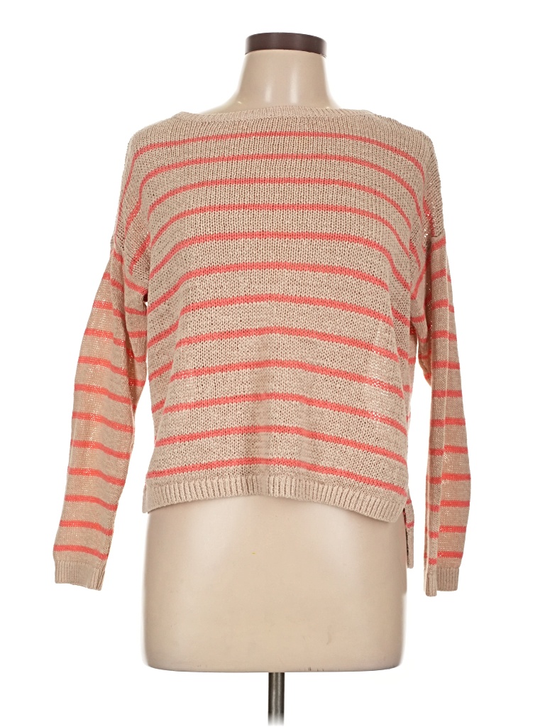Pre-owned Ann Taylor Loft Pullover Sweater In Orange