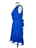 DKNY 100% Polyester Blue Cocktail Dress Size 4 - photo 5