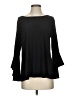 Women With Control Black 3/4 Sleeve Top Size M - photo 1