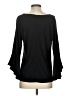 Women With Control Black 3/4 Sleeve Top Size M - photo 2