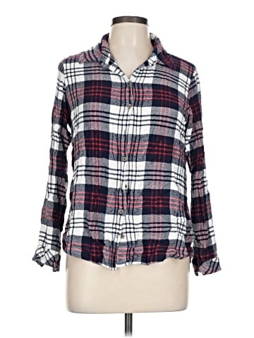 Jane Ashley Long Sleeve Button-Down Shirt (view 1)