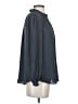 Ann Taylor LOFT 100% Polyester Solid Gray 3/4 Sleeve Blouse Size S - photo 4