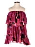 ASOS Design 100% Polyester Hearts Burgundy Romper Size 0 - photo 1