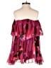 ASOS Design 100% Polyester Hearts Burgundy Romper Size 0 - photo 2