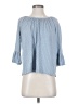MICHAEL Michael Kors Blue 3/4 Sleeve Blouse Size S - photo 1
