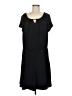 Susan Graver Solid Black Casual Dress Size M - photo 1