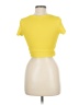 Liquido Yellow Short Sleeve Turtleneck Size M - photo 2