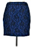 Moon Collection 100% Polyester Paisley Blue Formal Skirt Size L - photo 2