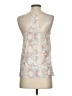 Tibi 100% Silk Ivory Sleeveless Silk Top Size 0 - photo 2