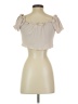 Princess Polly 100% Polyester Tan Short Sleeve Top Size 2 - photo 2
