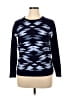 Eddie Bauer Print Blue Pullover Sweater Size L - photo 1