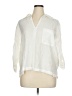 Max Studio Ivory 3/4 Sleeve Button-Down Shirt Size XL - photo 1