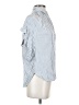 Madewell 100% Viscose Stripes Blue Sleeveless Button-Down Shirt Size XS - photo 4