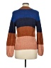 Soaked Color Block Brown Pullover Sweater Size M - photo 2