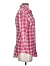 Fei Plaid Pink 3/4 Sleeve Button-Down Shirt Size S - photo 4