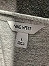 Nine West Solid Gray Casual Dress Size L - photo 7