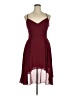 B. Smart 100% Polyester Solid Burgundy Cocktail Dress Size 15 - photo 1