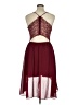 B. Smart 100% Polyester Solid Burgundy Cocktail Dress Size 15 - photo 2