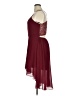 B. Smart 100% Polyester Solid Burgundy Cocktail Dress Size 15 - photo 5