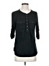 Soho 100% Cotton Black Long Sleeve Henley Size S - photo 1