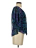 Express Teal Short Sleeve Blouse Size XS - photo 4