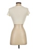 Shein Ivory Short Sleeve Top Size 2 - photo 2