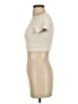 Shein Ivory Short Sleeve Top Size 2 - photo 5
