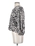 Banana Republic Animal Print Silver 3/4 Sleeve Blouse Size S - photo 5