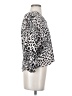 Banana Republic Animal Print Silver 3/4 Sleeve Blouse Size S - photo 4