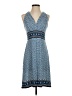 Max Studio Print Blue Casual Dress Size 1 (estimated) - photo 1