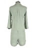 Monrow 100% Rayon Solid Green Romper Size S - photo 2