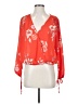 Collective Concepts 100% Polyester Orange 3/4 Sleeve Blouse Size S - photo 1