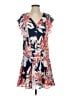 Parker 100% Polyester Tropical Blue Casual Dress Size XS - photo 1