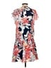 Parker 100% Polyester Tropical Blue Casual Dress Size XS - photo 2