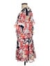 Parker 100% Polyester Tropical Blue Casual Dress Size XS - photo 5