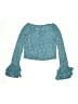 Limited Too 100% Polyester Teal Long Sleeve Blouse Size 12 - photo 2