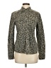 Equipment Animal Print Gray Long Sleeve Blouse Size S - photo 1