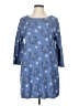 White Stuff 100% Baumwolle Blue Casual Dress Size UK 16 / US 12 - photo 1
