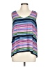 Chaus 100% Polyester Blue Sleeveless Top Size L - photo 1