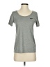 Nike 100% Polyester Gray Active T-Shirt Size S - photo 1