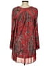 Free People 100% Polyester Red Long Sleeve Blouse Size XS - photo 2