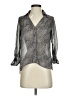 Have 100% Polyester Polka Dots Silver 3/4 Sleeve Blouse Size S - photo 1