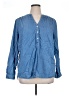 Per Se Blue Long Sleeve Blouse Size 1X - photo 1