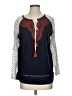 THML Blue Long Sleeve Blouse Size S - photo 1