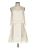 BCBGeneration 100% Recycled Polyester Ivory Cocktail Dress Size S - photo 1