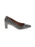 Vionic 100% Leather Animal Print Gray Heels Size 10 - photo 1