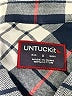 UNTUCKit 100% Cotton Plaid Blue Ivory Long Sleeve Button-Down Shirt Size 0 - photo 7