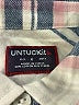 UNTUCKit Plaid Blue Ivory Long Sleeve Button-Down Shirt Size 6 - photo 7