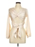 La' Ros Ivory Long Sleeve Blouse Size L - photo 1