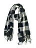 Plush Plaid Gray Blue Scarf One size - photo 1